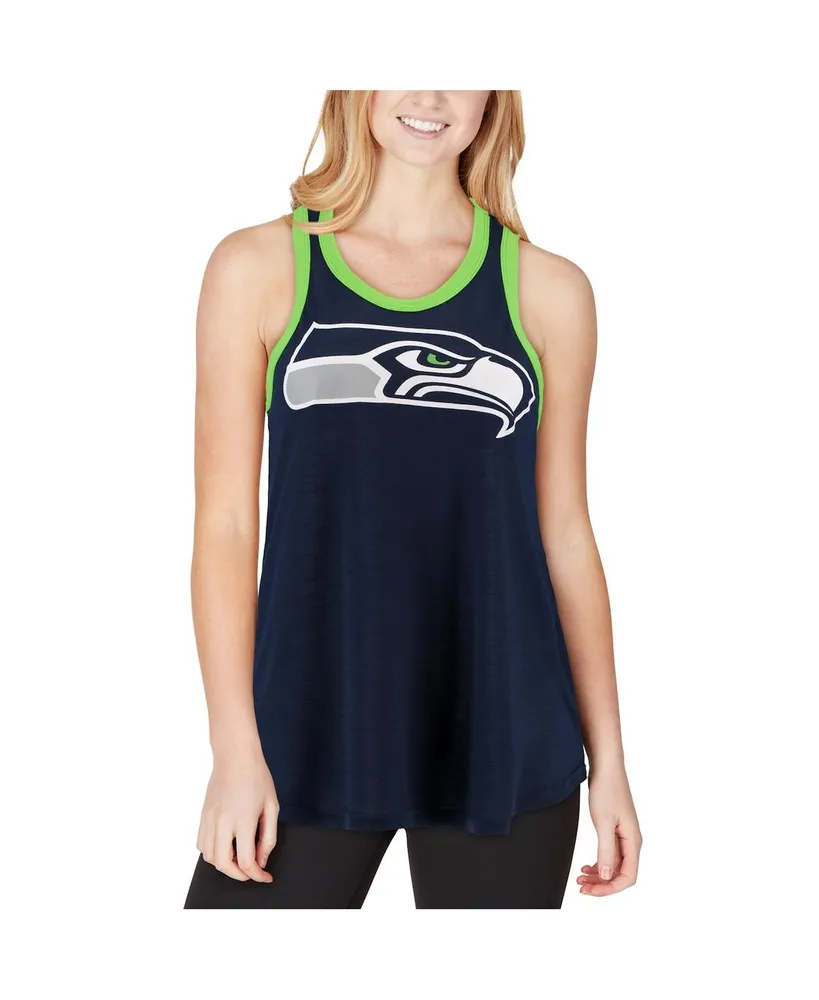 Women's College Navy Seattle Seahawks Tater Tank Top