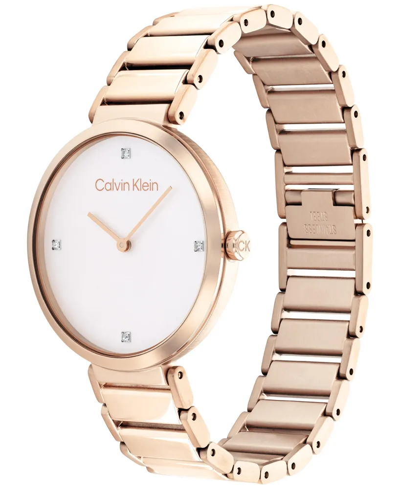 Calvin Klein Rose Gold-Tone Bracelet Watch 36mm