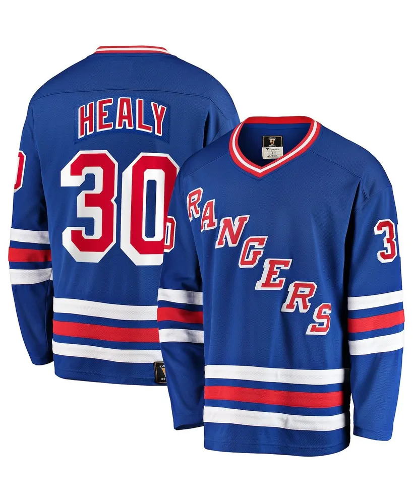 Men's Fanatics Glenn Healy Blue New York Rangers Premier Breakaway Retired Player Jersey
