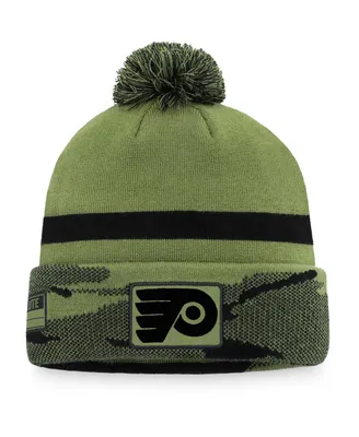 Men's Fanatics Camo Philadelphia Flyers Military-Inspired Appreciation Cuffed Knit Hat with Pom