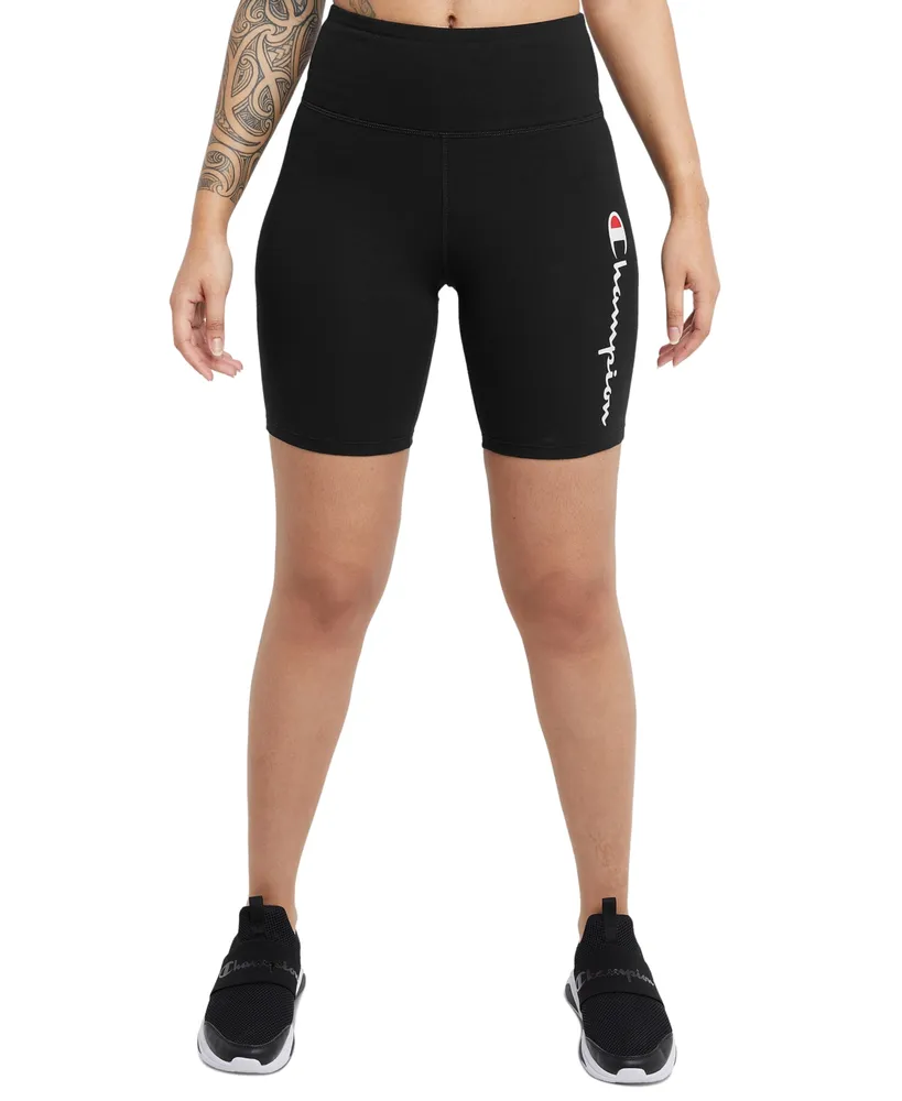 Champion Women's Authentic Script Logo Bike Shorts