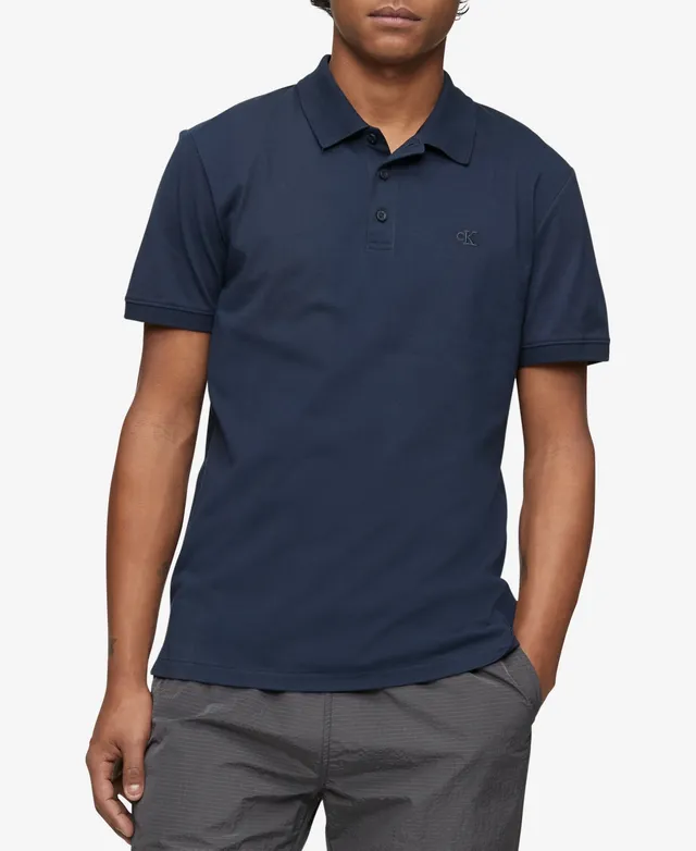 Calvin Klein Men's Regular-Fit Drop Needle Long-Sleeve Polo Shirt