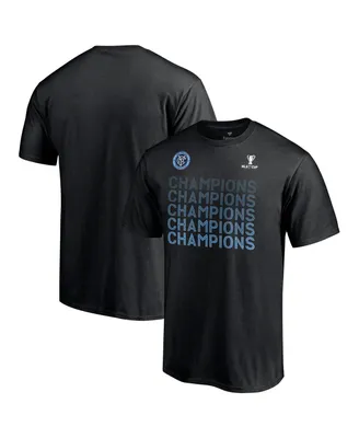 Men's Fanatics Black New York City Fc 2021 Mls Cup Champions Standard T-shirt