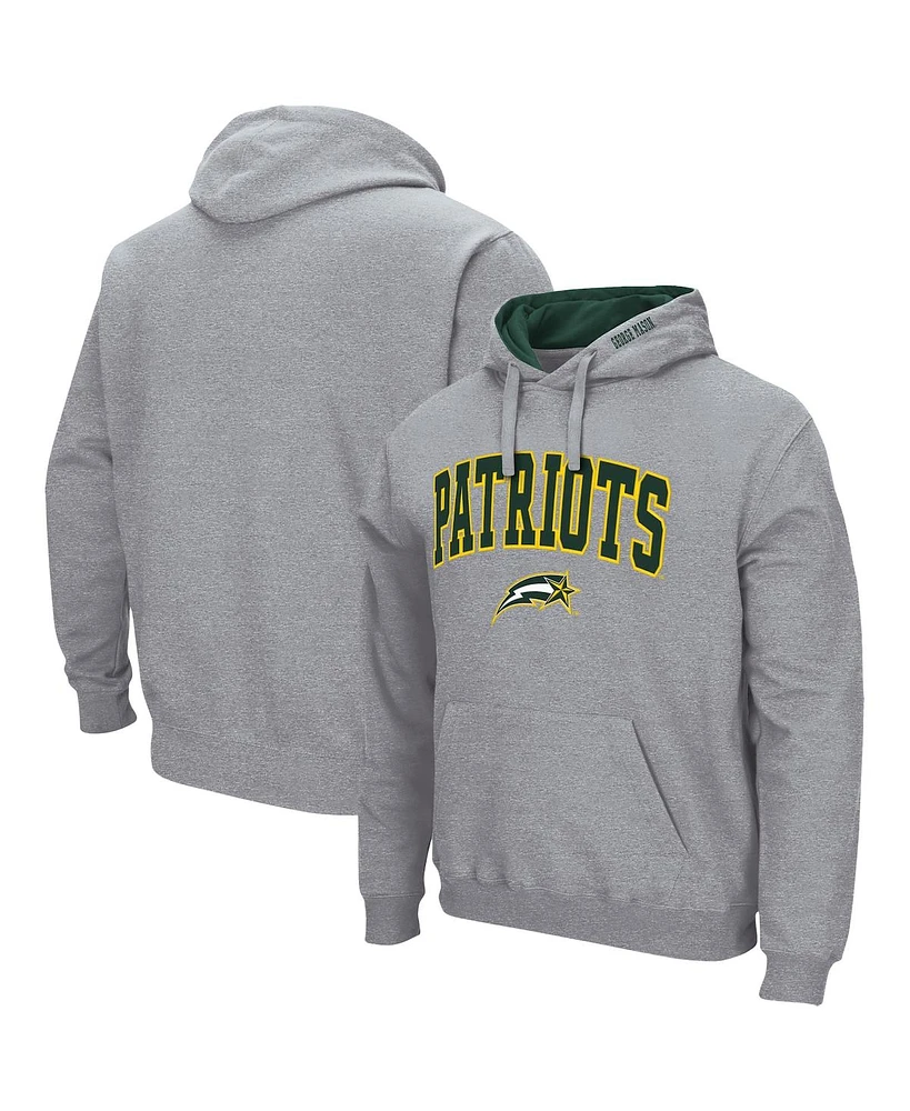 Men's Colosseum George Mason Patriots Arch and Logo Pullover Hoodie