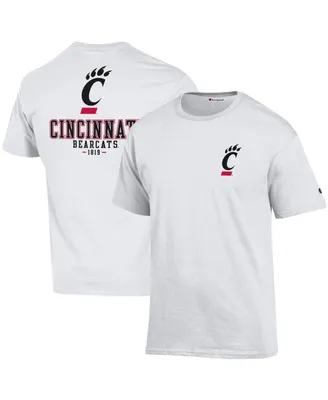 Men's Champion White Cincinnati Bearcats Stack 2-Hit T-shirt