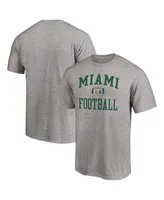 Men's Fanatics Heathered Gray Miami Hurricanes First Sprint Team T-shirt