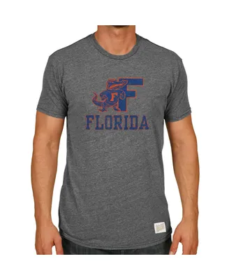 Men's Florida Gators Original Retro Brand Heather Gray Tri-Blend T-shirt