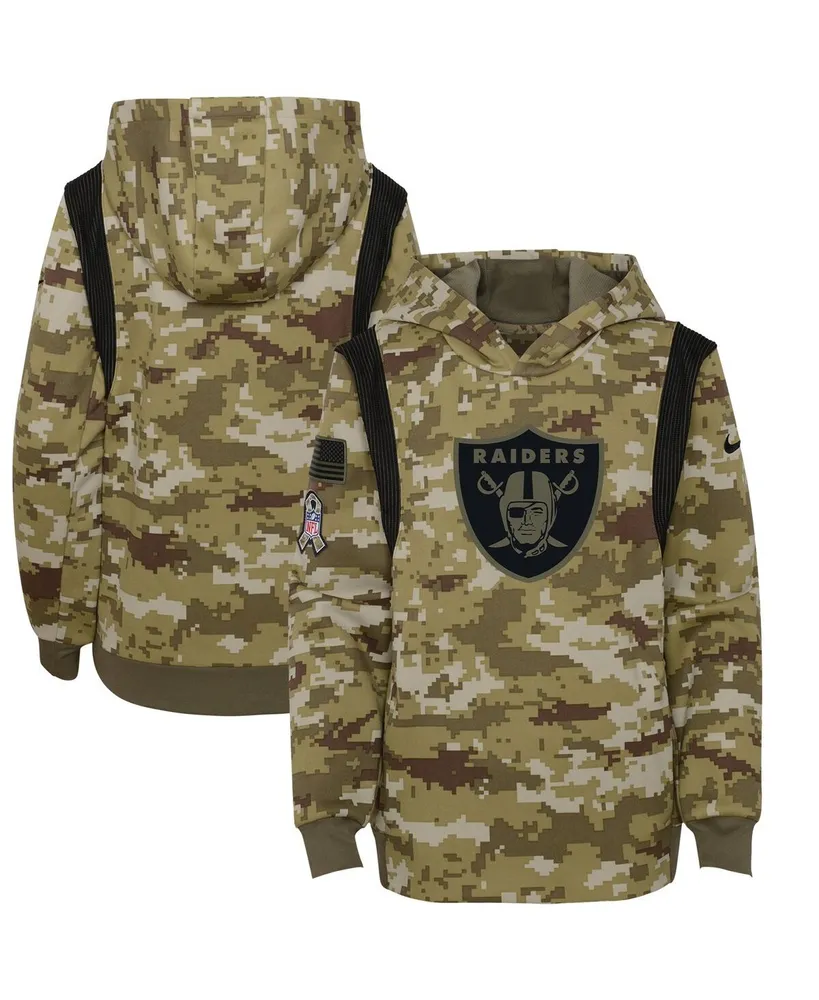 Nike Big Boys Olive Atlanta Falcons 2021 Salute To Service Therma