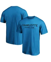 Men's Fanatics Blue Charlotte Fc Wordmark T-shirt