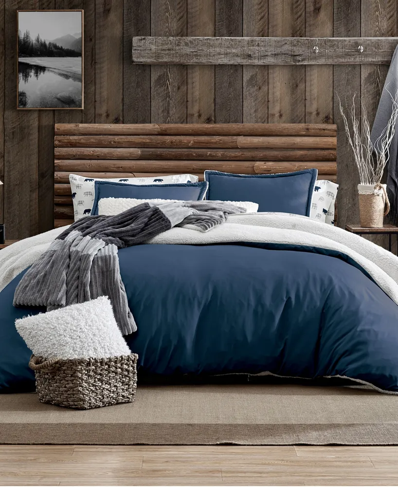 King River Stripe Comforter & Sham Set Navy - G.h. Bass & Co. : Target