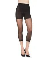 MeMoi Women's Sheer Footless Capri Shaper Control Top Tights