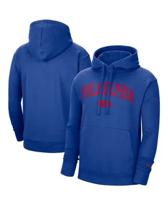 Men's Nike Royal Philadelphia 76ers Heritage Essential Pullover Hoodie