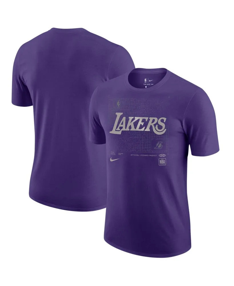 Men's Nike Purple Los Angeles Lakers Courtside Chrome T-shirt