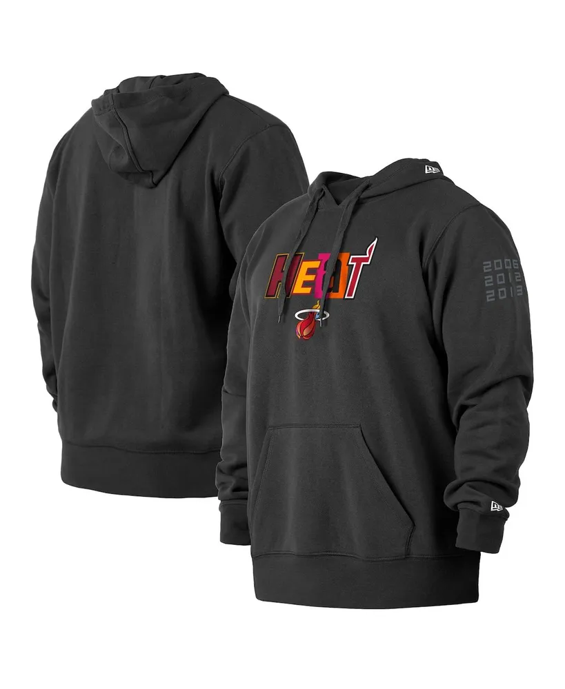 Men's New Era Black Miami Heat 2021/22 City Edition Big and Tall Pullover Hoodie