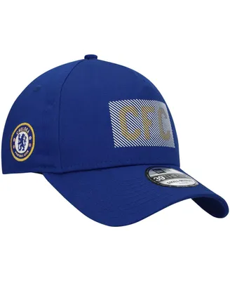 Men's New Era Blue Chelsea Hd Logo A-Frame 39THIRTY Flex Hat