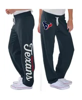 Women's G-iii 4Her by Carl Banks Navy Houston Texans Scrimmage Fleece Pants