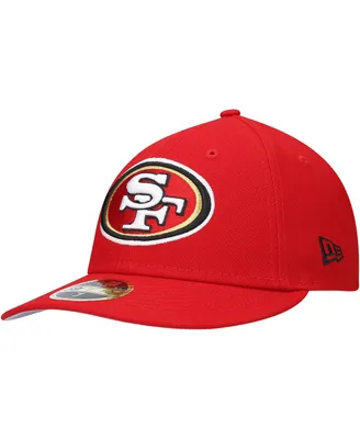 Men's New Era Scarlet San Francisco 49Ers Omaha Low Profile 59Fifty Fitted Hat