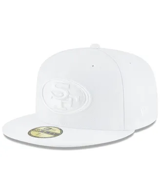 Men's New Era San Francisco 49Ers White On 59Fifty Fitted Hat