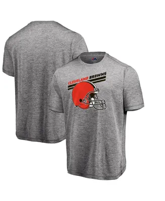 Men's Majestic Heather Gray Cleveland Browns Showtime Pro Grade T-shirt