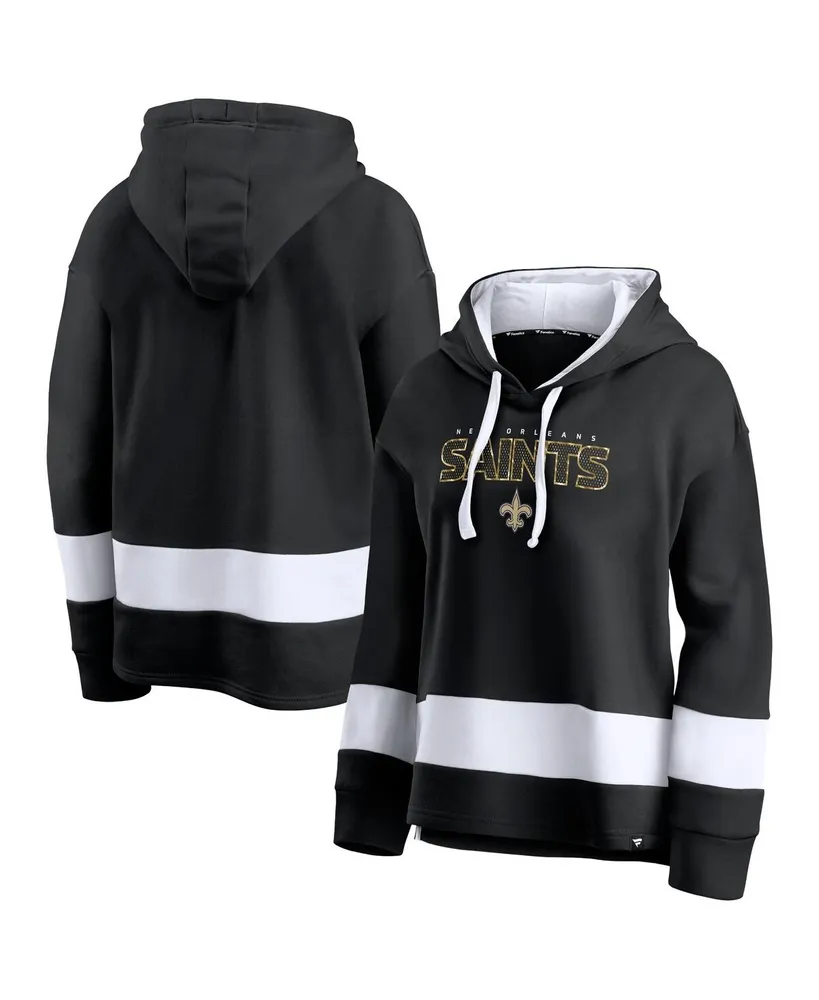 Women's Pittsburgh Steelers White Lizzy Cut Off Hoodie