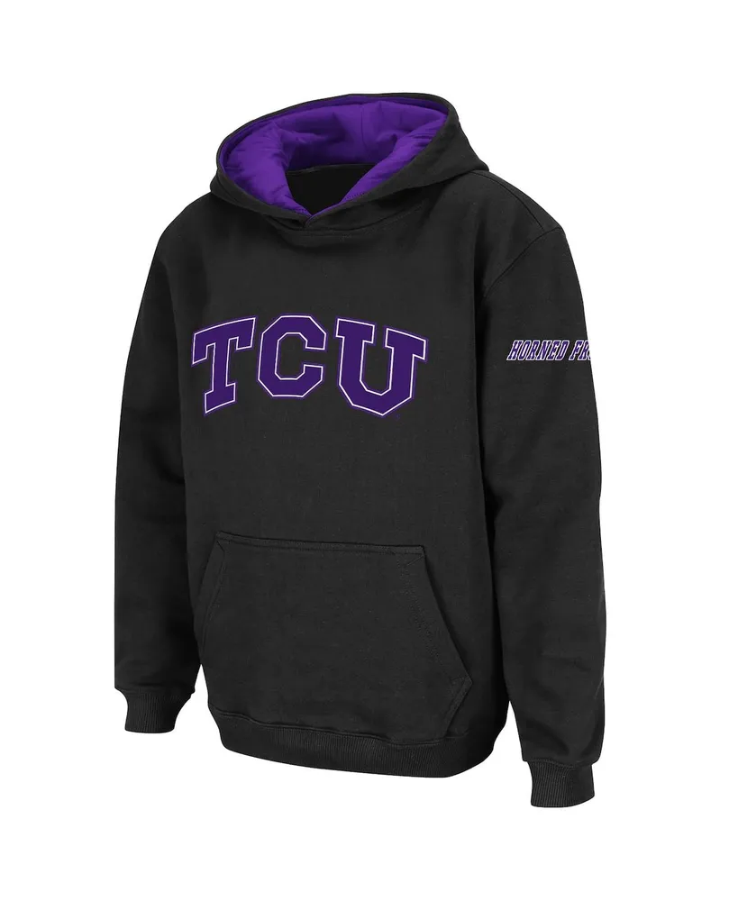 Big Boys Stadium Athletic Tcu Horned Frogs Logo Pullover Hoodie