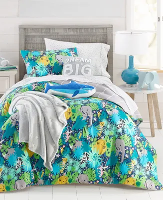 Charter Club Kids Jungle 3-Pc. Cotton Comforter Set, Full/Queen, Created for Macy's