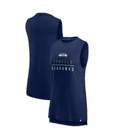 Women's Fanatics College Navy Seattle Seahawks True Contender Tank Top