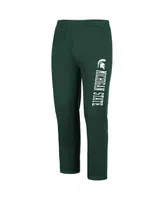 Men's Colosseum Green Michigan State Spartans Fleece Pants