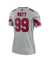 Women's Nike J.j. Watt Gray Arizona Cardinals Inverted Legend Jersey