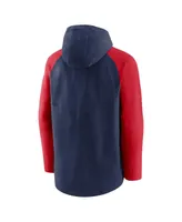 Men's Nike Navy and Red Boston Sox Authentic Collection Full-Zip Hoodie Performance Jacket