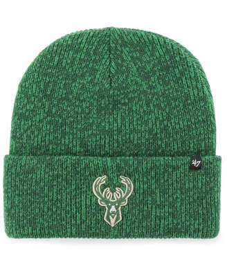 Men's '47 Hunter Green Milwaukee Bucks Brain Freeze Cuffed Knit Hat