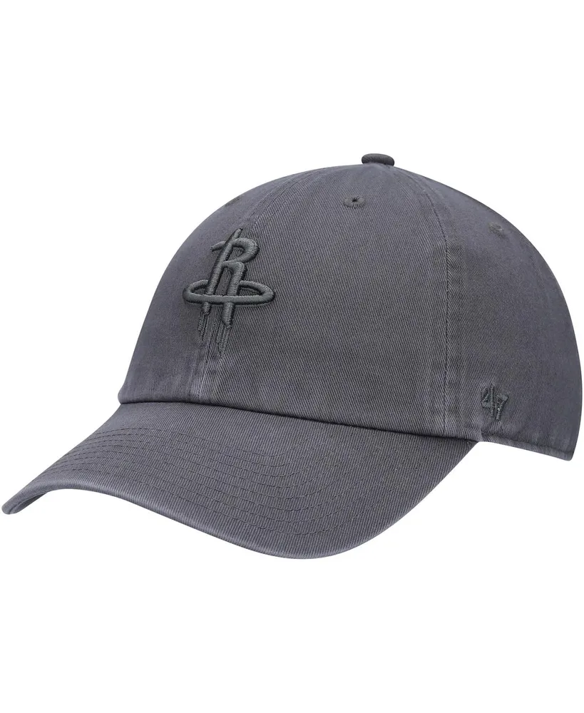 Men's '47 Charcoal Houston Rockets Team Clean Up Adjustable Hat