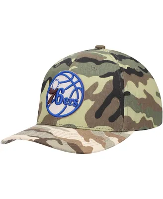 Men's Mitchell & Ness Camo Philadelphia 76Ers Woodland Desert Snapback Hat