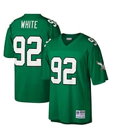 Men's Mitchell & Ness Reggie White Kelly Green Philadelphia Eagles Big and Tall 1990 Retired Player Replica Jersey