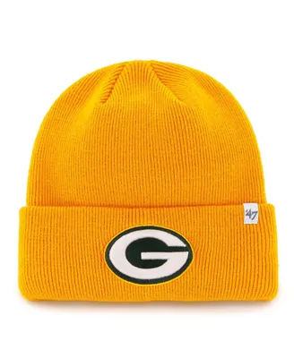 Men's '47 Gold Green Bay Packers Secondary Basic Cuffed Knit Hat