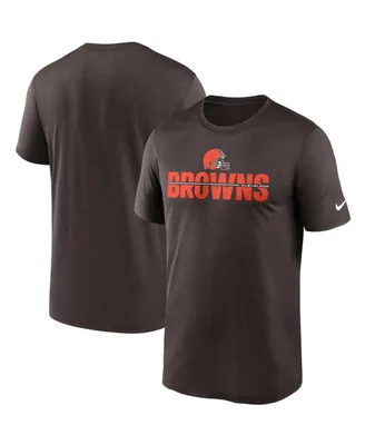 Men's Nike Brown Cleveland Browns Legend Microtype Performance T-shirt