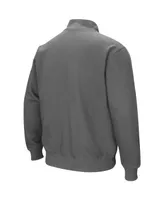 Men's Colosseum Charcoal Ohio Bobcats Tortugas Logo Quarter-Zip Jacket