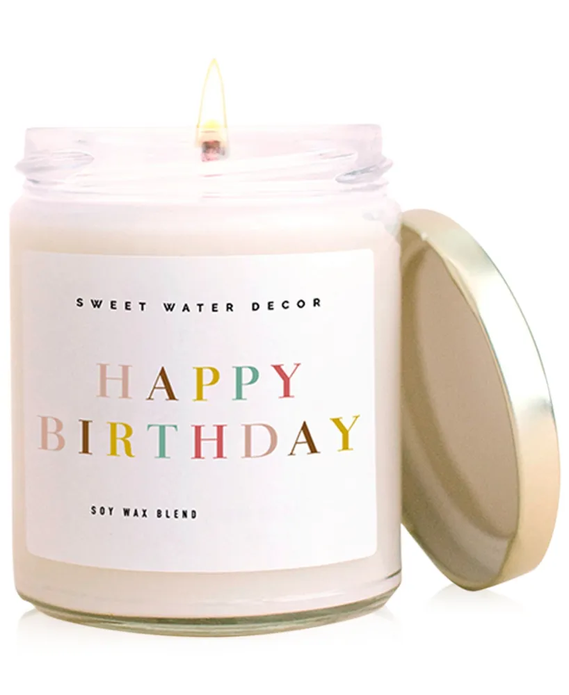 Sweet Water Decor Happy Birthday Candle