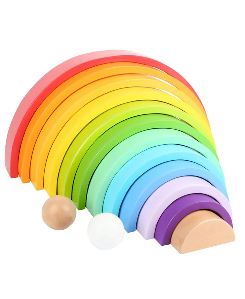 Small Foot Wooden Toys Xl Wooden Rainbow Play Set, 9 Piece