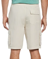 Cubavera Men's Linen Blend Pull-On Cargo Short