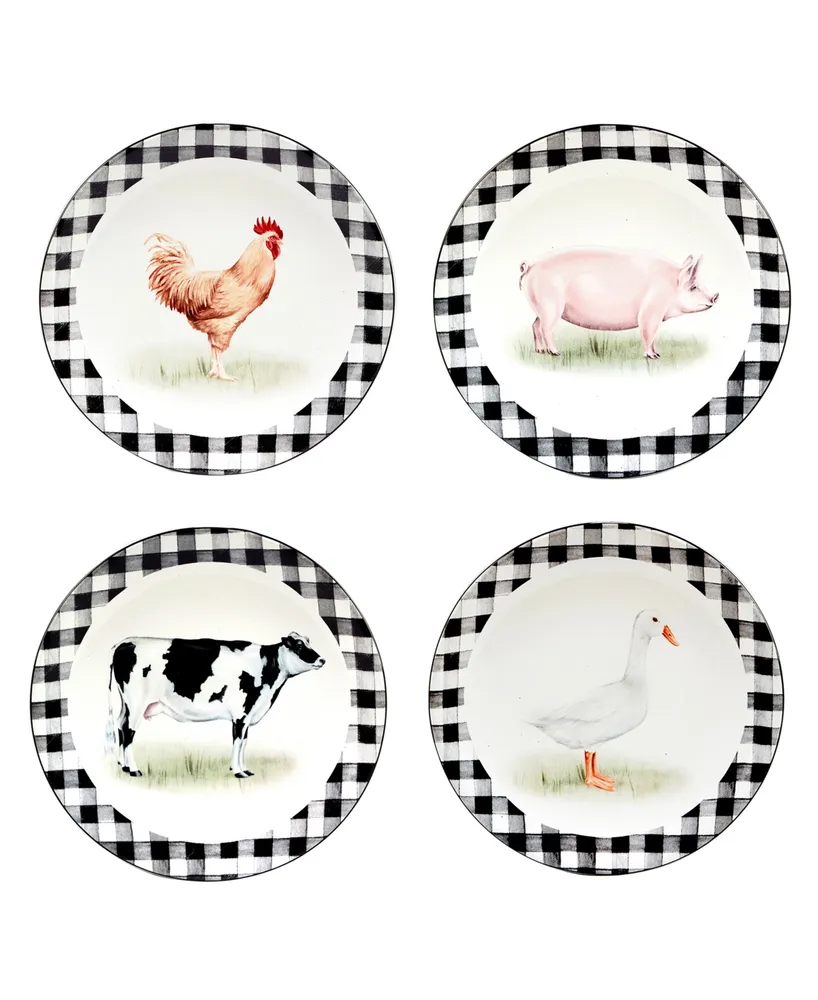 Certified International On The Farm Salad Plate, Set of 4