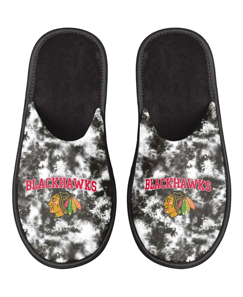 Women's Foco Chicago Blackhawks Iconic Logo Scuff Slippers