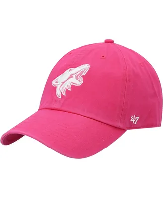 Men's '47 Pink Arizona Coyotes Clean Up Adjustable Hat