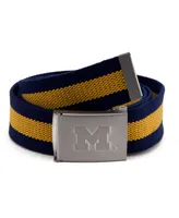 Men's Michigan Wolverines Fabric Belt