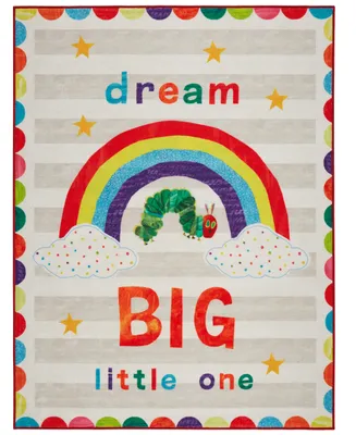 Eric Carle Elementary Dream Big Little One 6' 6" x 9' 5" Area Rug