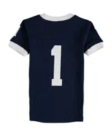 Preschool Boys and Girls Wes & Willy Navy Penn State Nittany Lions Football Pajama Set