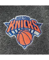 Men's Columbia New York Knicks Heathered Charcoal Flanker Full-Zip Jacket