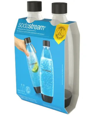 SodaStream 1L Dishwasher Safe Carbonating Bottle, Set of 2
