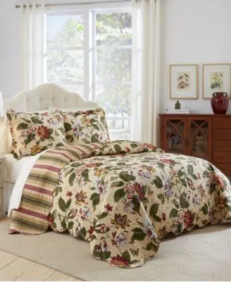 Waverly Laurel Springs 3 Piece Bedspread Collection Set