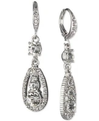 Givenchy Crystal Double Drop Earrings